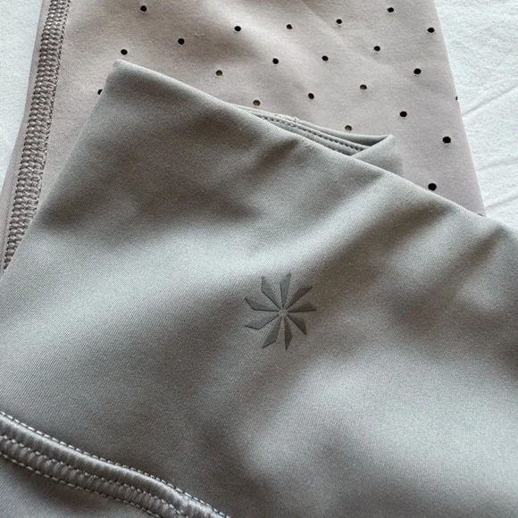 Athleta Laser Cut Mauve Ombré Leggings - Picture 14 of 17